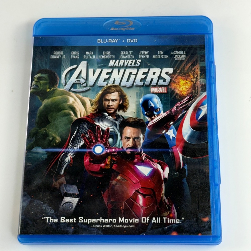 Marvels Avengers Blu-ray DVD 2012 2-Disc Combo Pack MCU Iron Man Captain America